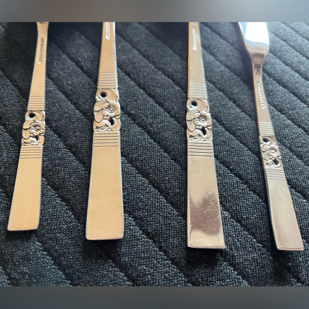 Oneida Community silver-plate serving Set: Morning Star pattern - Picture 3 of 4